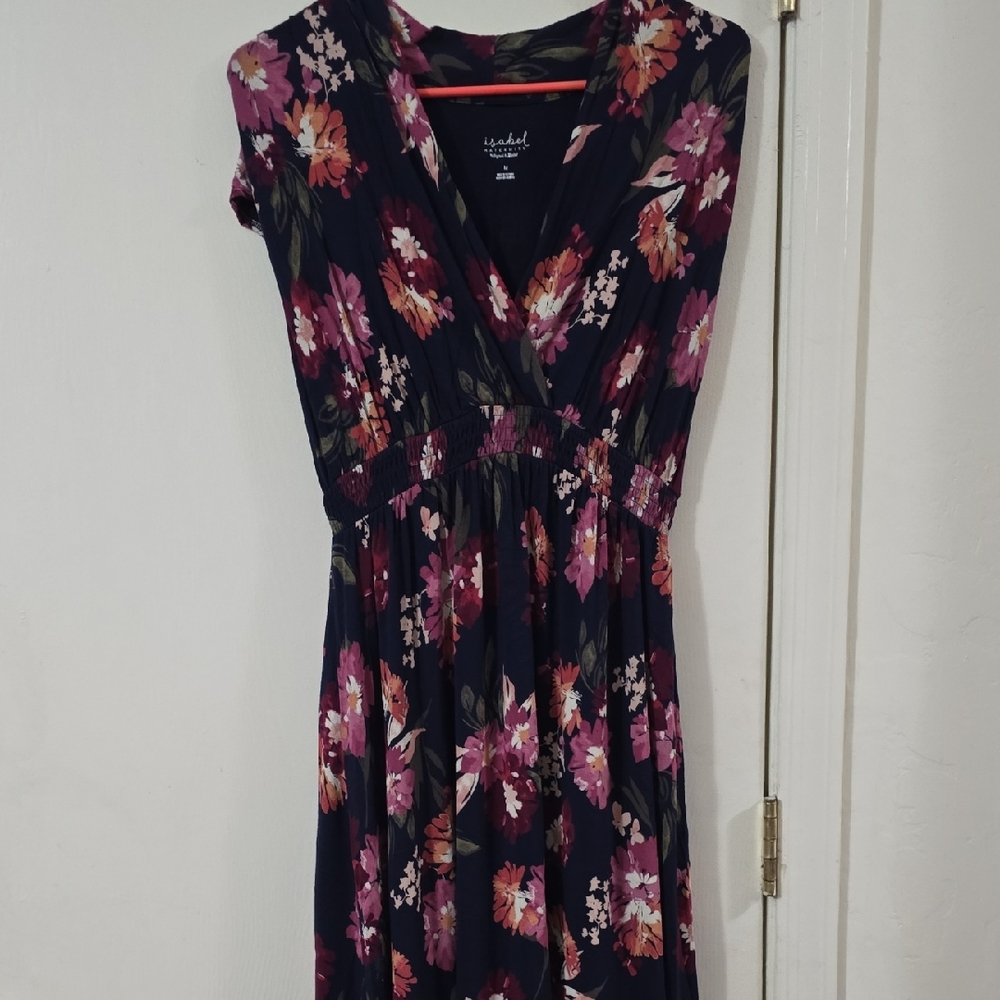 Maternity Maxi Dress in Floral Print